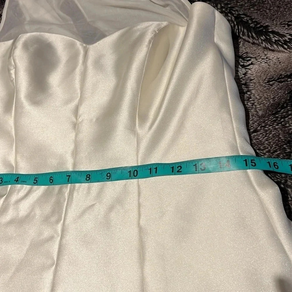 Alfred Sung White High Low Dress - Picture 8 of 13